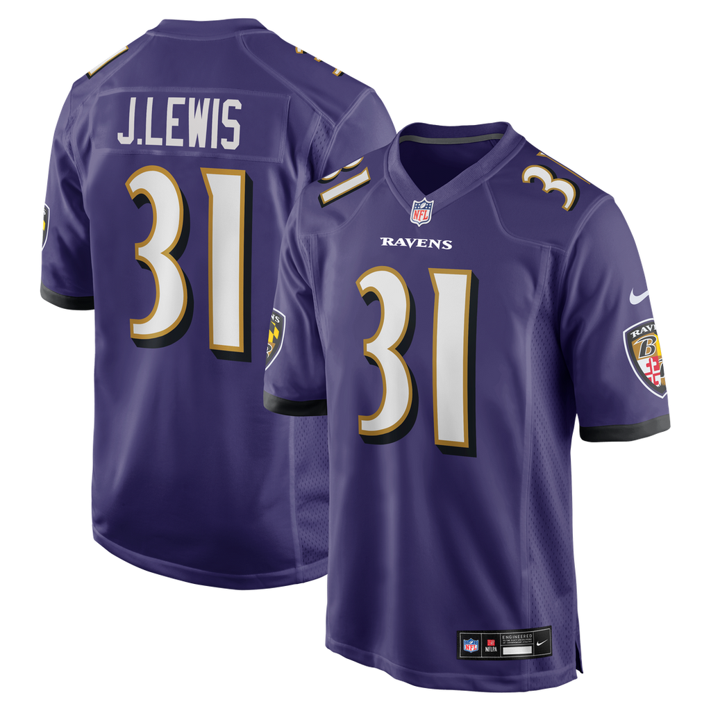 Baltimore Ravens Jamal Lewis Nike Game Retired Player Jersey - Purple