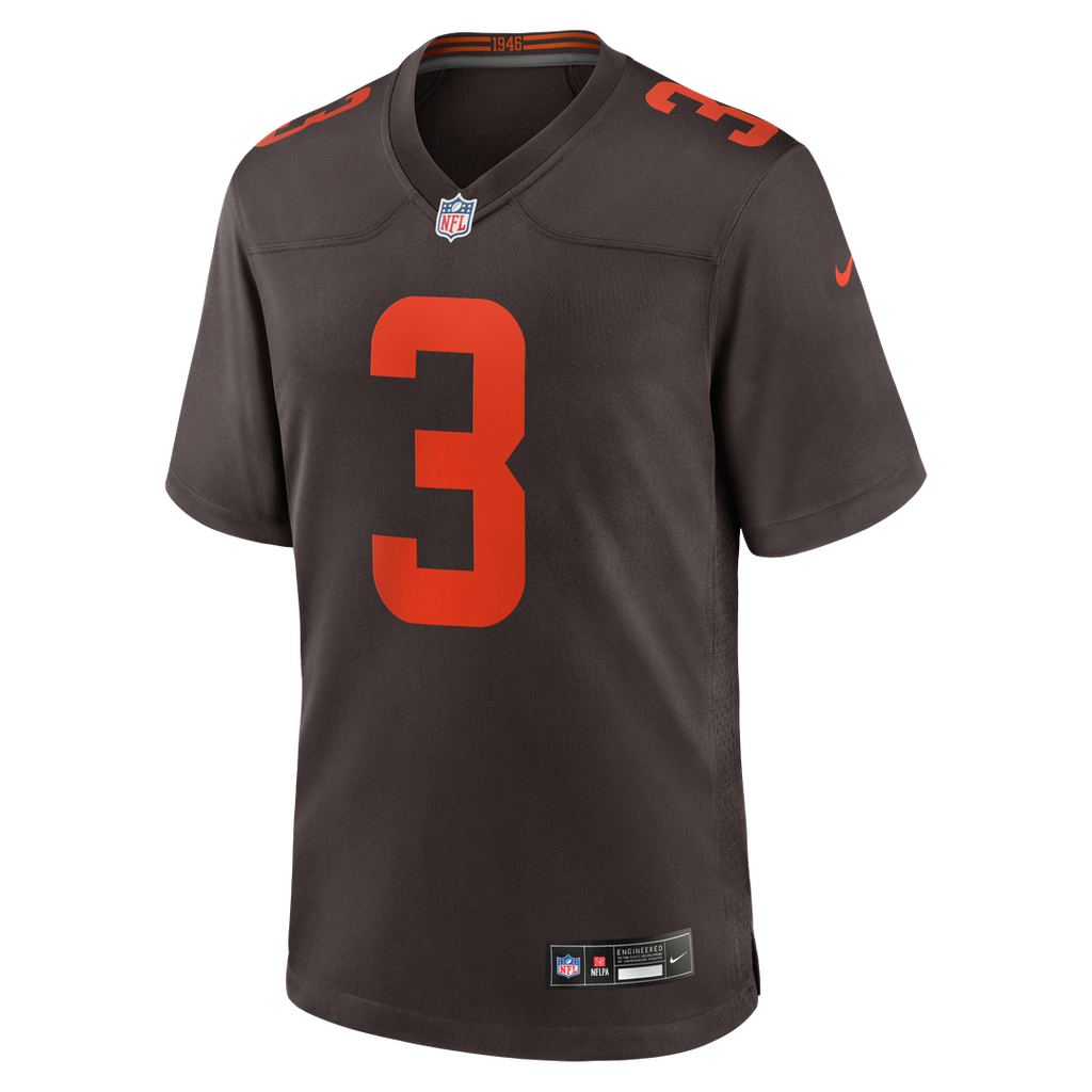 Cleveland Browns Jerry Jeudy Nike Alpha Dawg Game Jersey - Brown