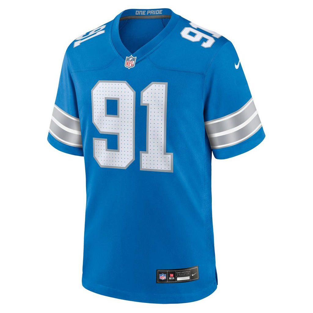 Detroit Lions Tyleik Williams Nike Team Game Jersey - Blue
