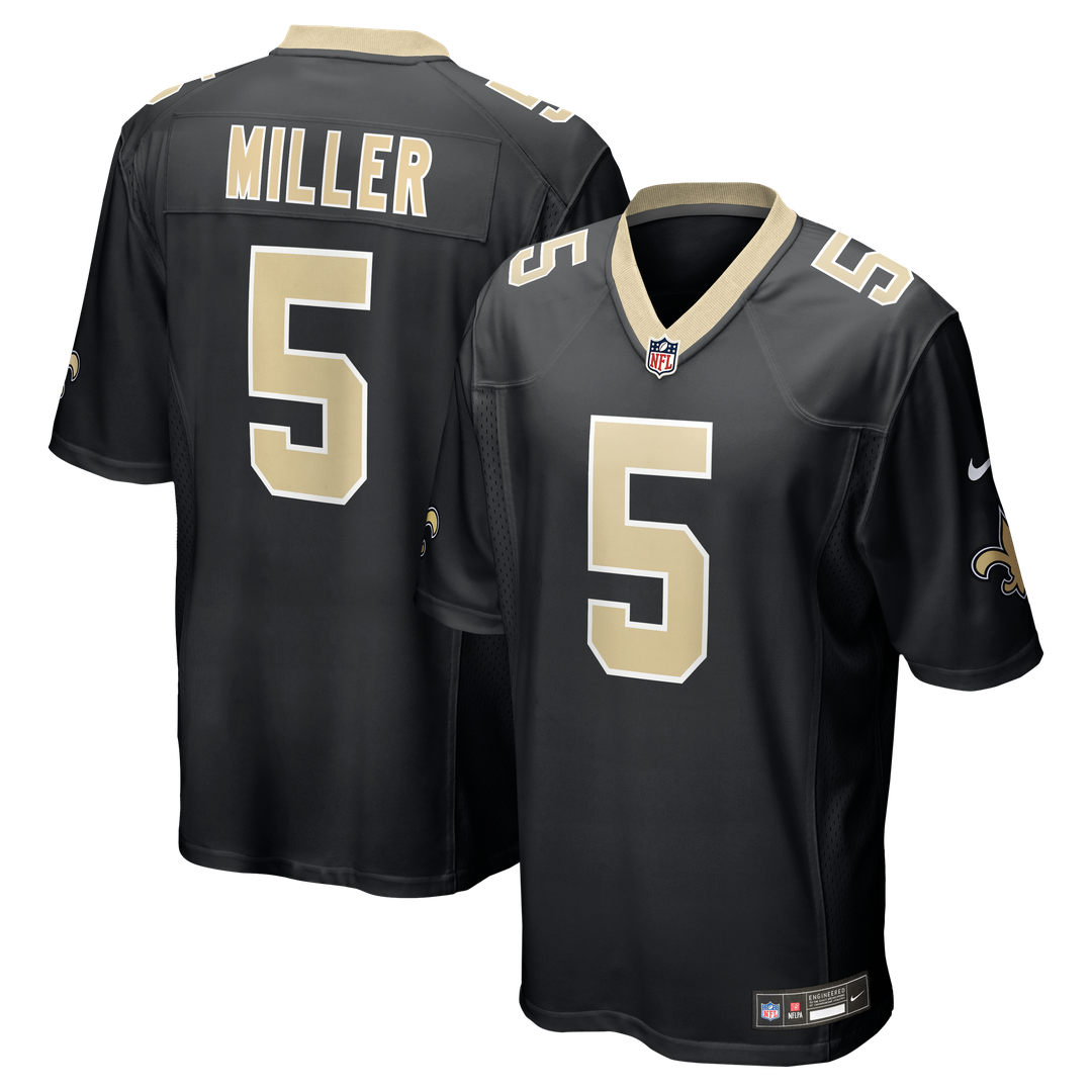 New Orleans Saints Kendre Miller Nike Team Game Jersey - Black