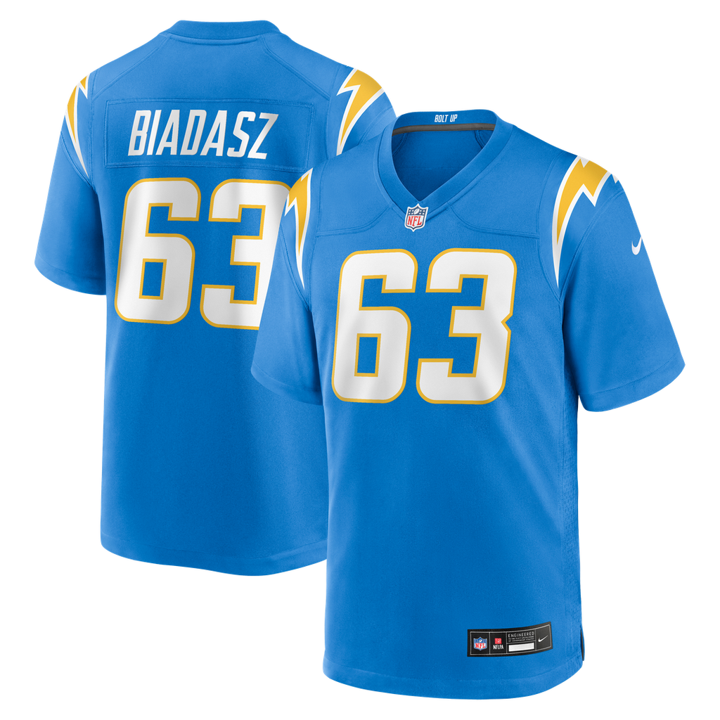 Los Angeles Chargers Tyler Biadasz Nike Team Game Jersey - Powder Blue