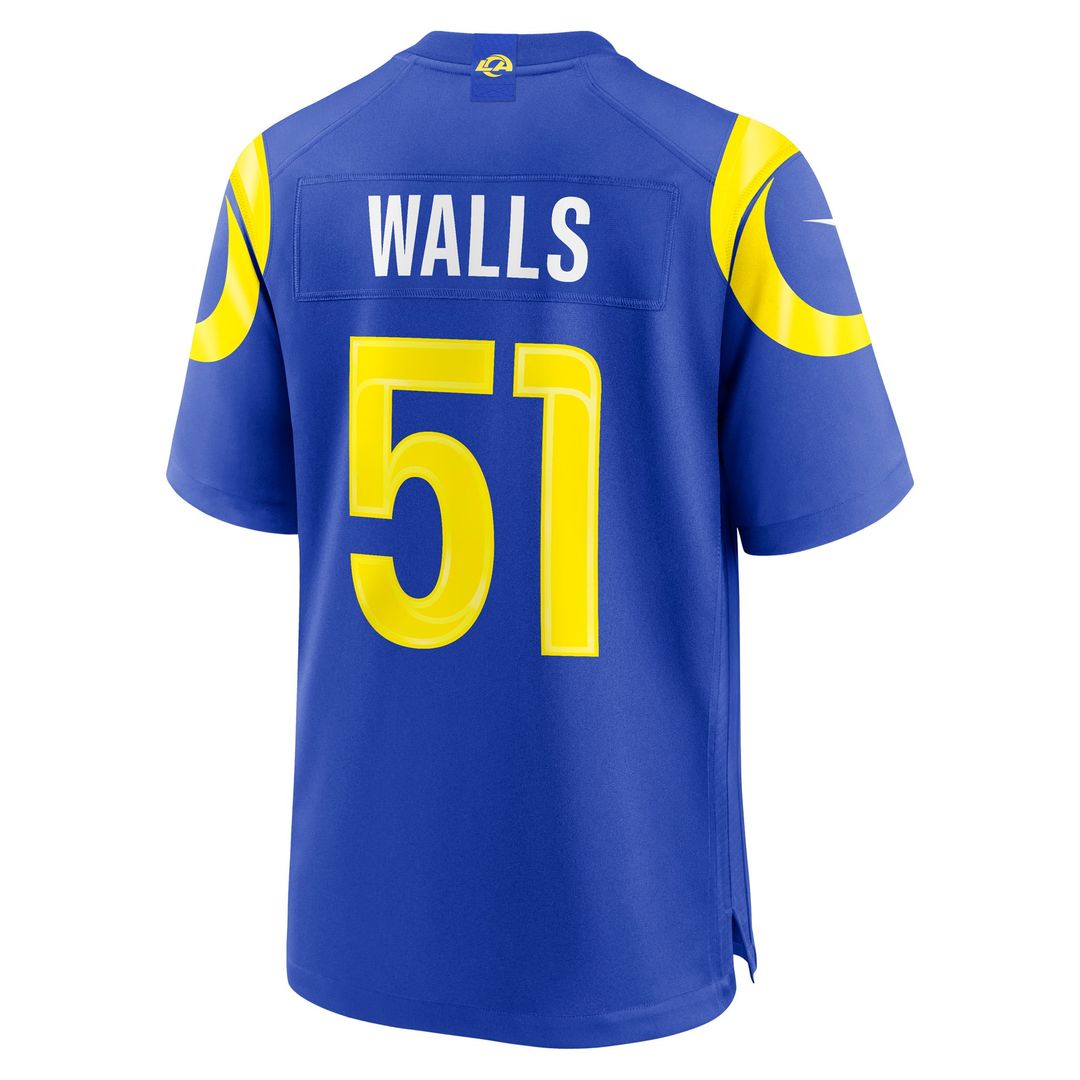 Los Angeles Rams Eddie Walls III Nike Game Jersey - Royal