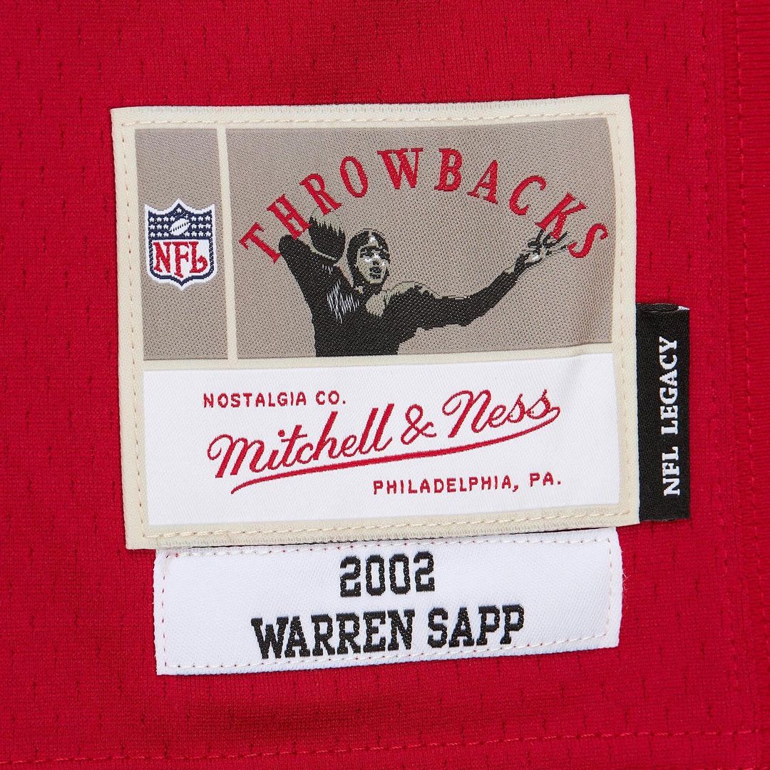 Tampa Bay Buccaneers Warren Sapp Mitchell & Ness 2002 Legacy Replica Jersey - Red