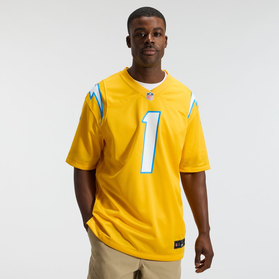 Los Angeles Chargers Quentin Johnston Nike Game Player Jersey - Powder Blue