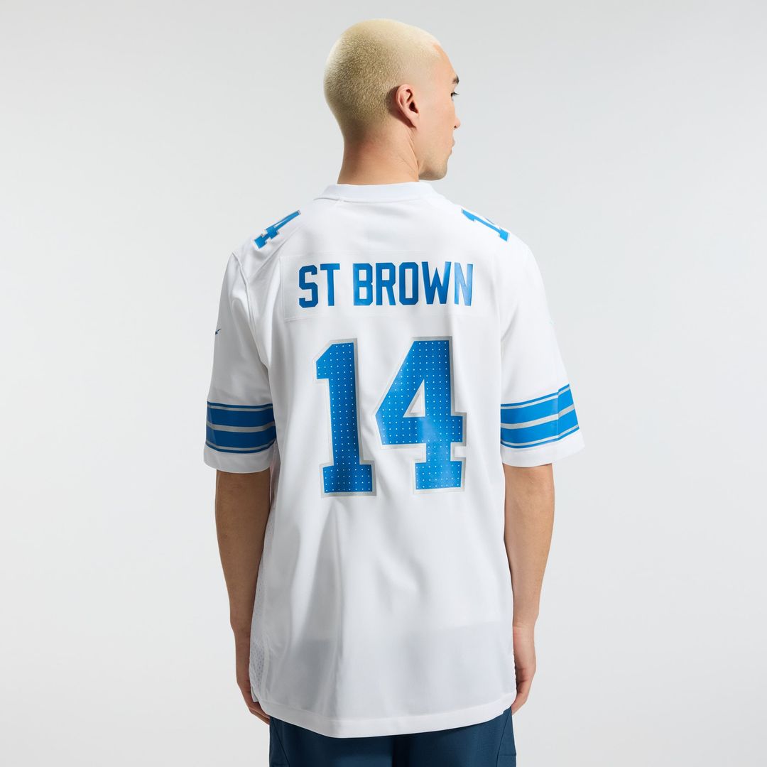 Detroit Lions Amon-Ra St. Brown Nike Game Jersey - Blue