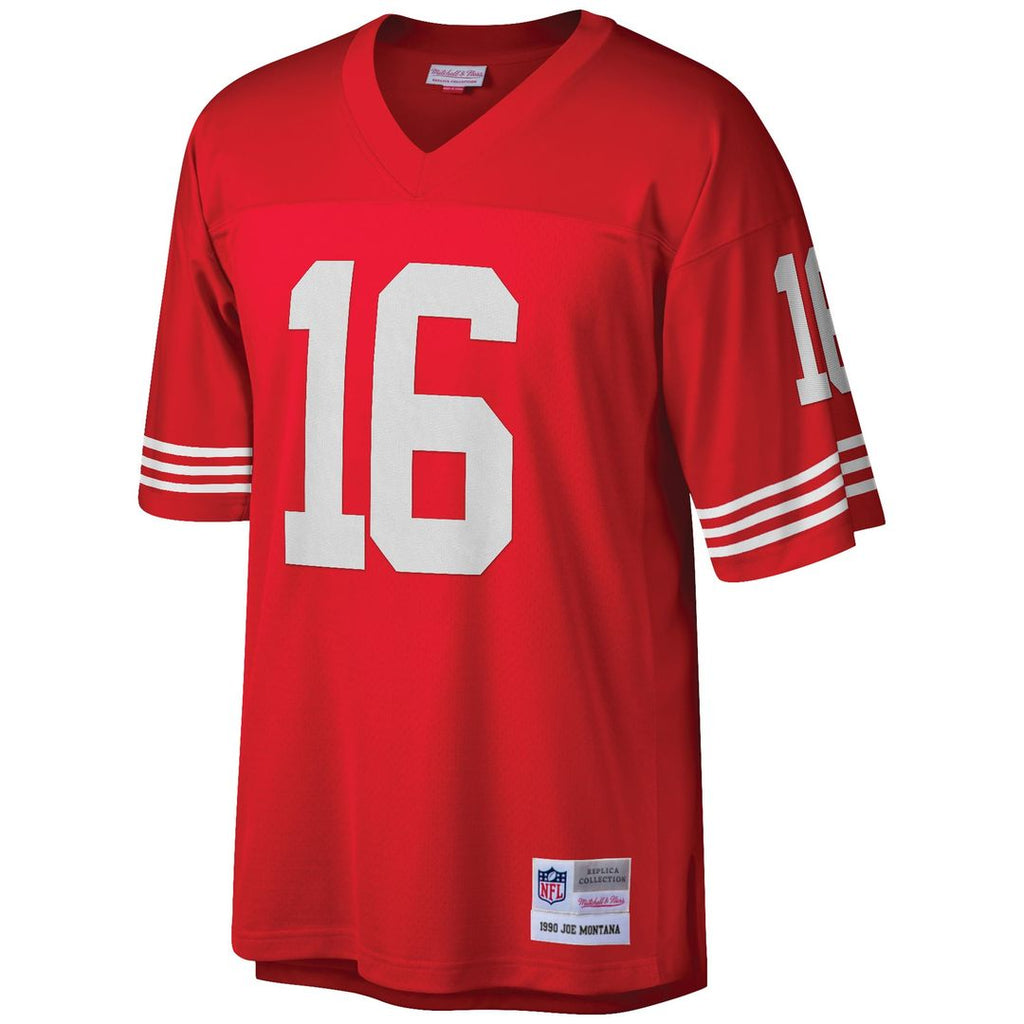 San Francisco 49ers Joe Montana Mitchell & Ness Big & Tall 1990 Retired Player Replica Jersey - Scarlet