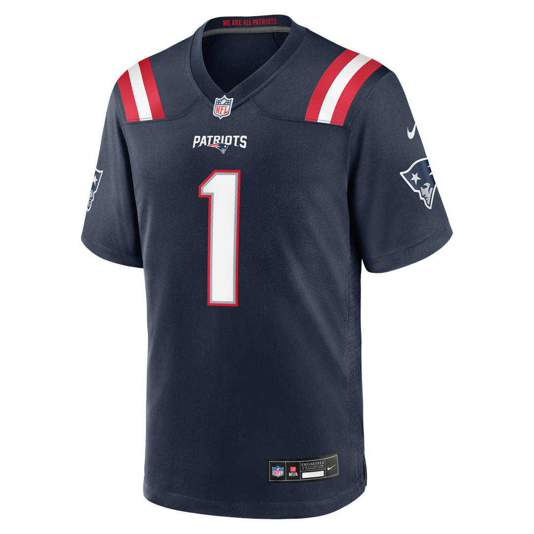 New England Patriots A.J. Brown Nike Game Jersey - Red