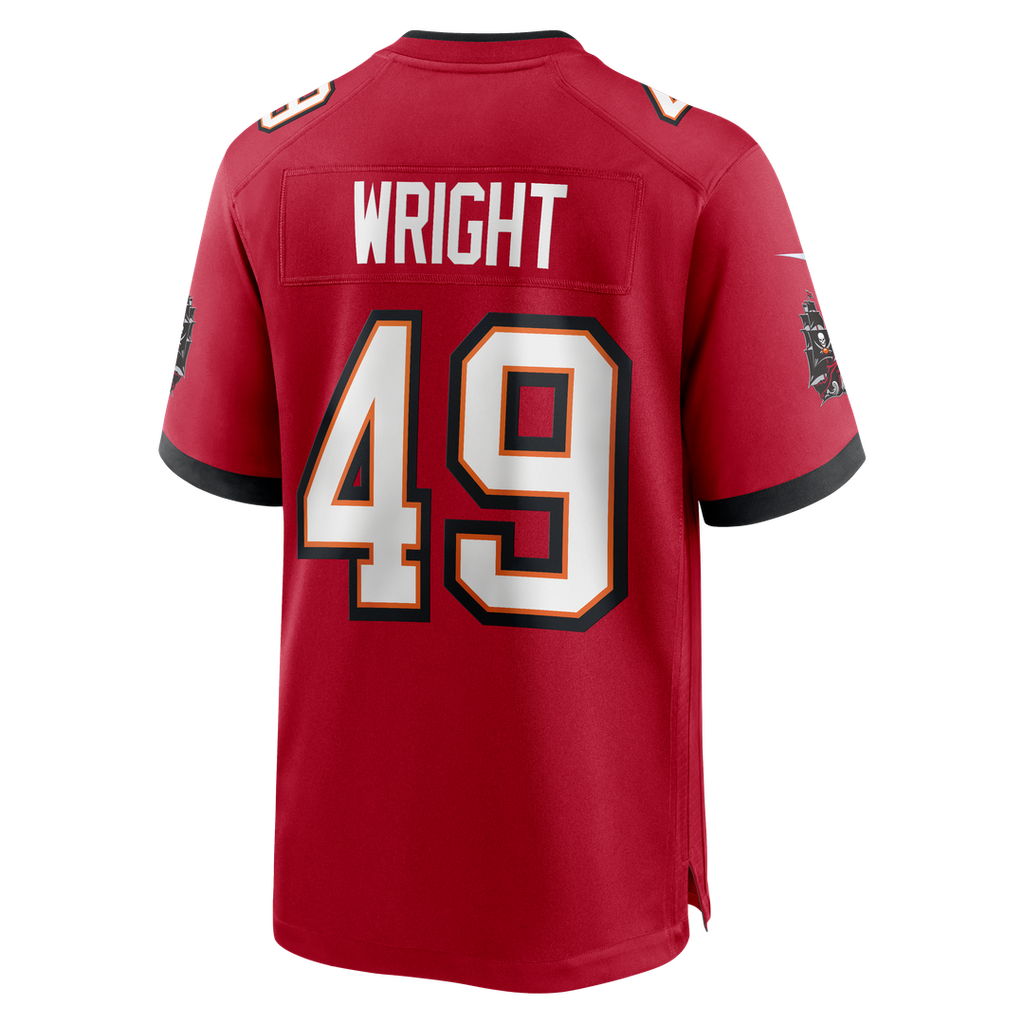 Tampa Bay Buccaneers Owen Wright Nike Team Game Jersey - Red