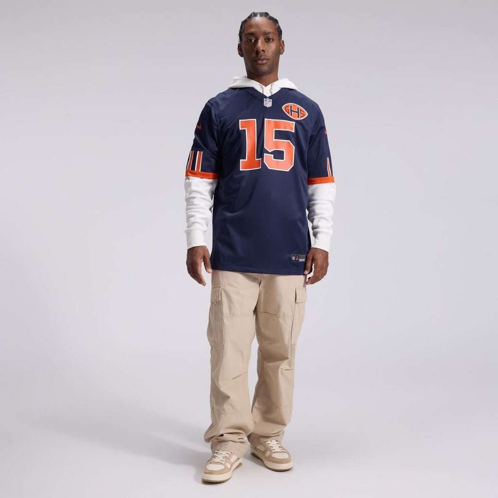 Chicago Bears Rome Odunze Nike 2026 Rivalries Collection Game Jersey - Navy