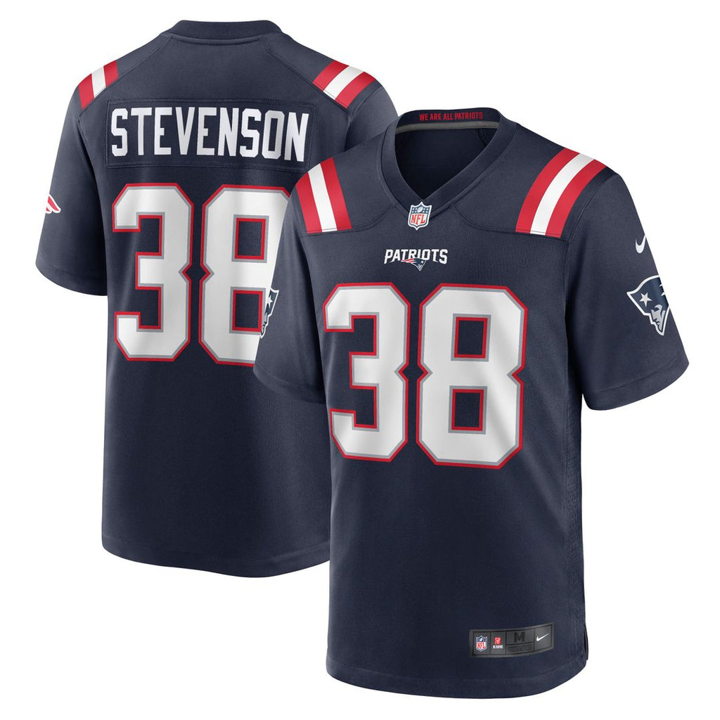 New England Patriots Rhamondre Stevenson Nike Game Jersey - Navy