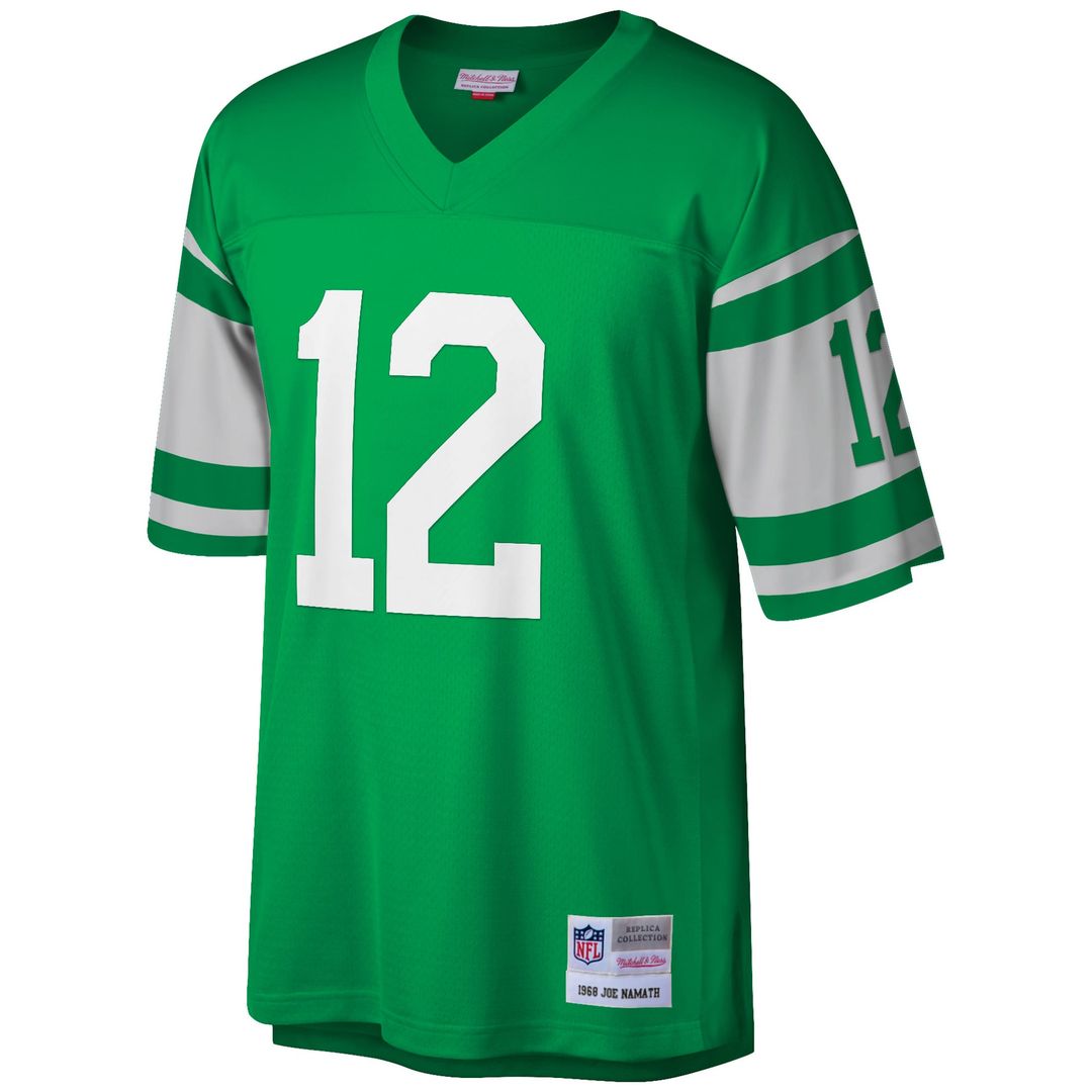 New York Jets Joe Namath Mitchell & Ness Big & Tall 1968 Retired Player Replica Jersey - Green