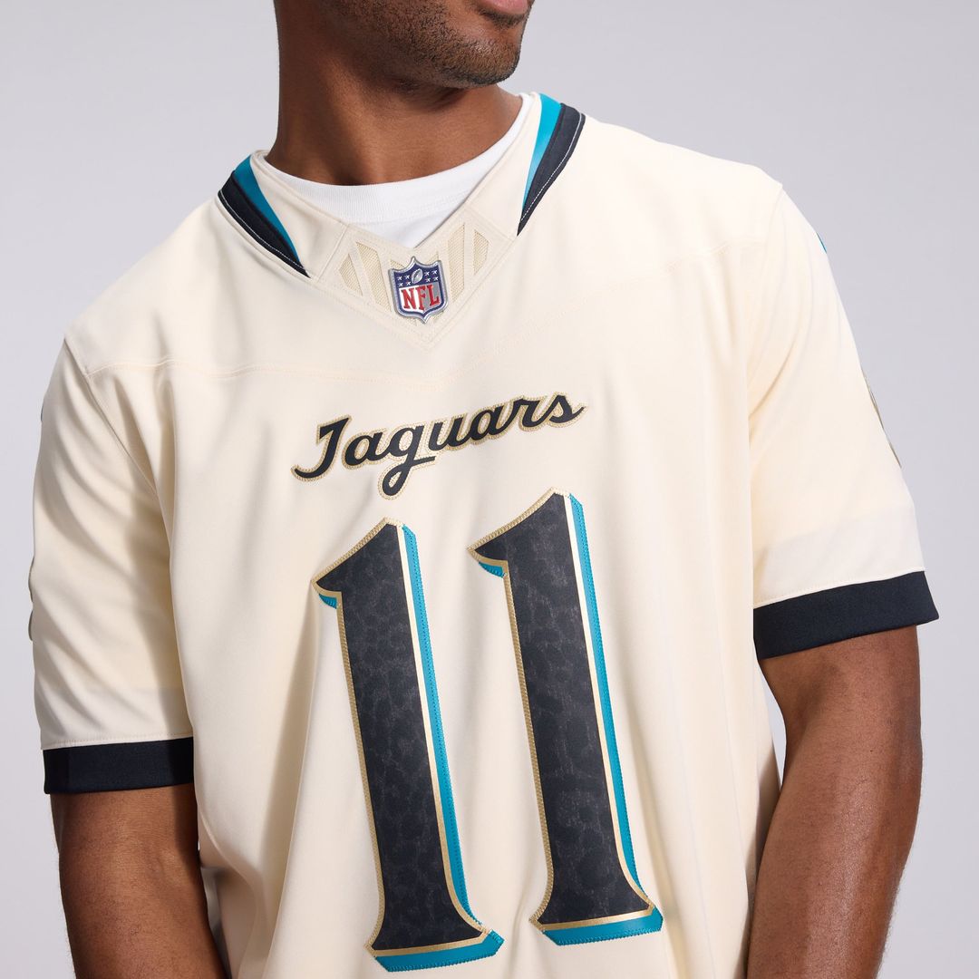 Jacksonville Jaguars Parker Washington Nike 2026 Rivalries Collection Stitched Limited Jersey - Natural
