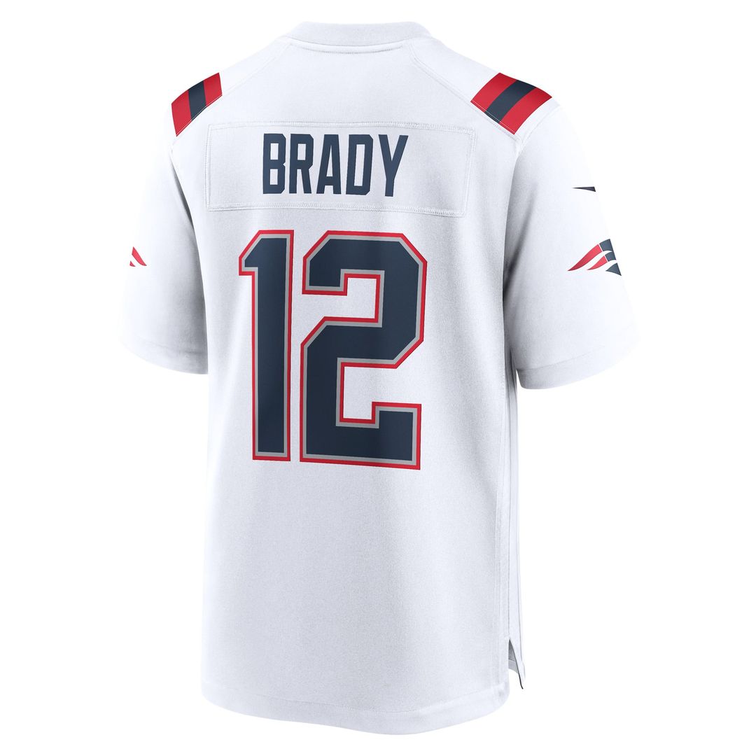New England Patriots Tom Brady Nike Retired Game Jersey - White