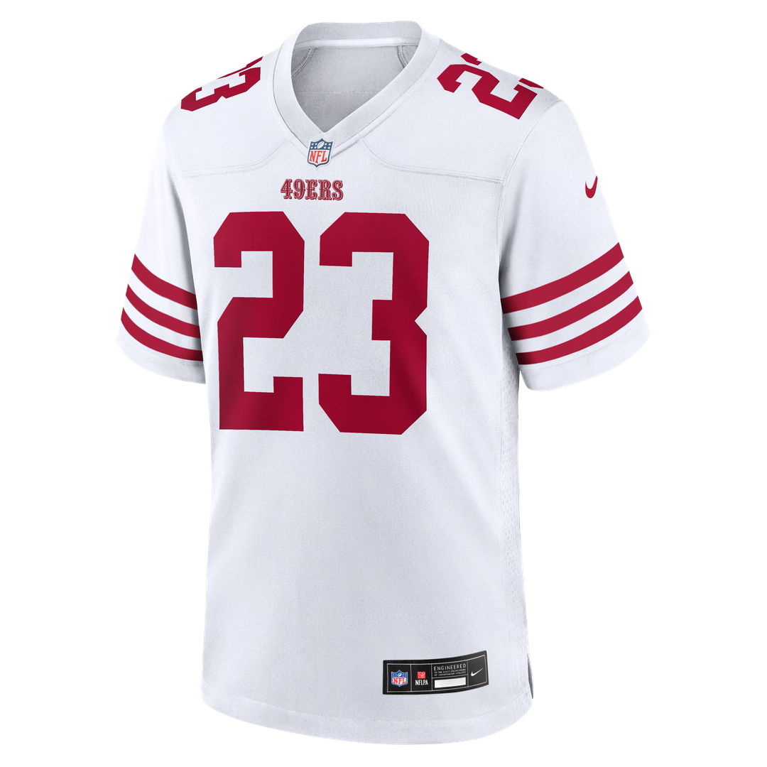 San Francisco 49ers Christian McCaffrey Nike Game Player Jersey - White