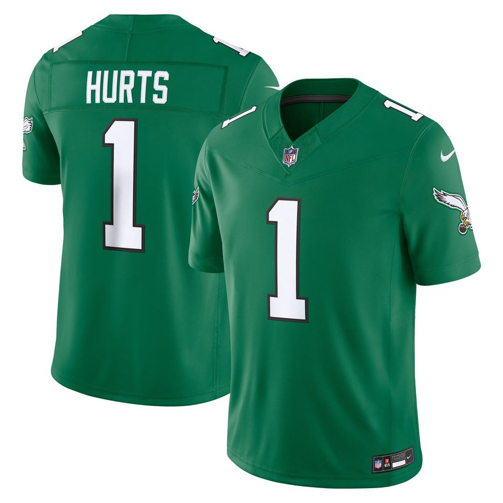 Philadelphia Eagles Jalen Hurts Nike Alternate Vapor F.U.S.E. Stitched Limited Jersey - Kelly Green