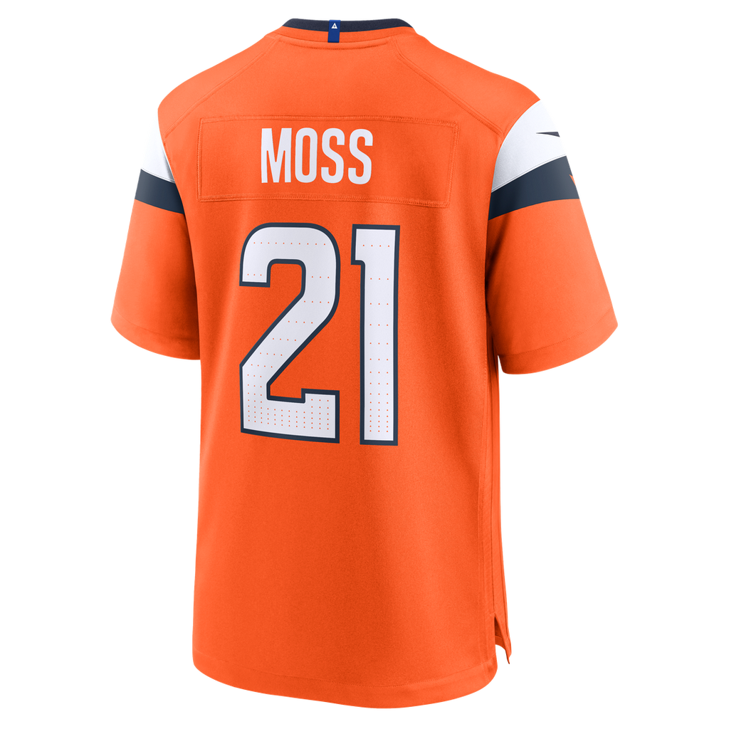 Denver Broncos Riley Moss Nike Team Game Jersey - Orange
