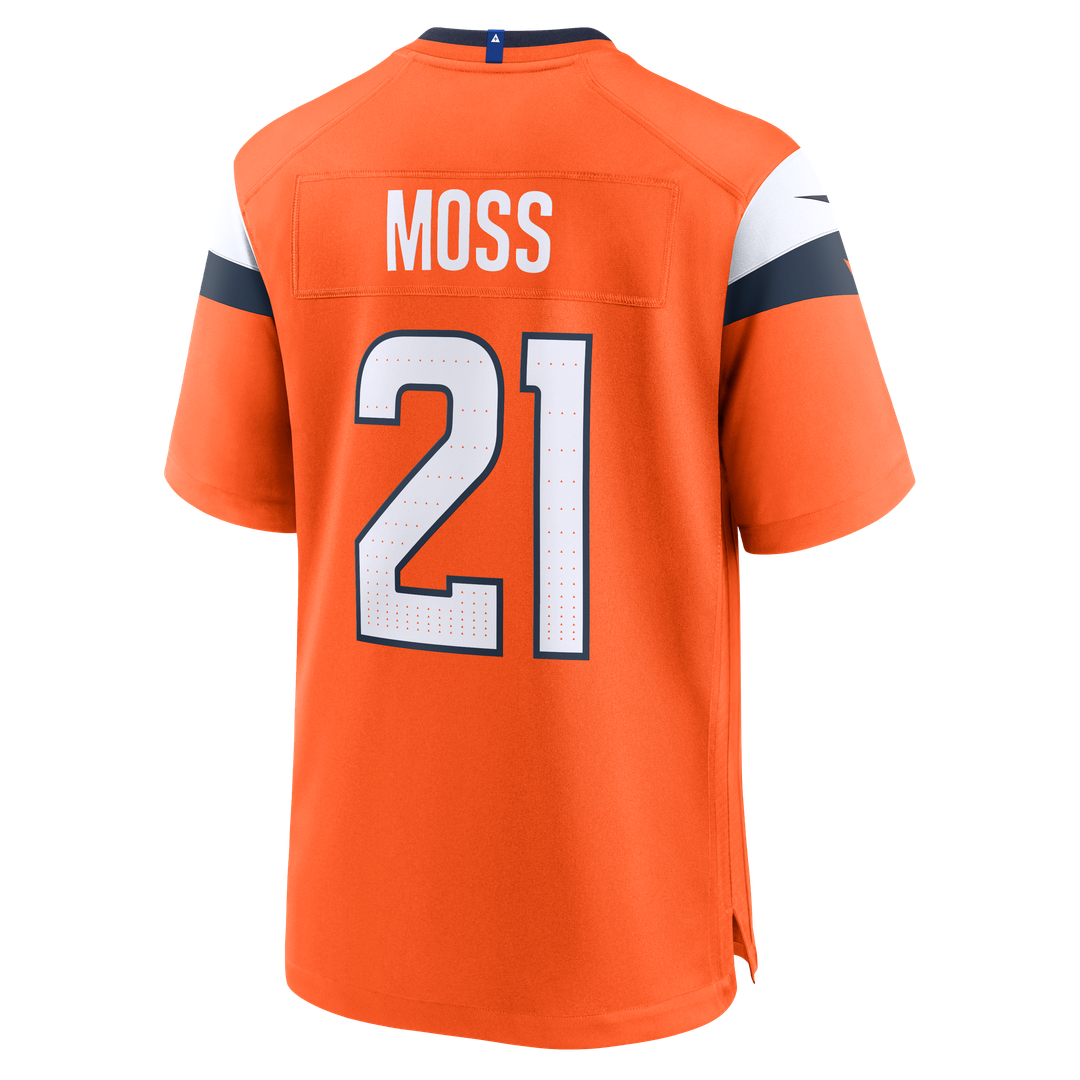 Denver Broncos Riley Moss Nike Team Game Jersey - Orange