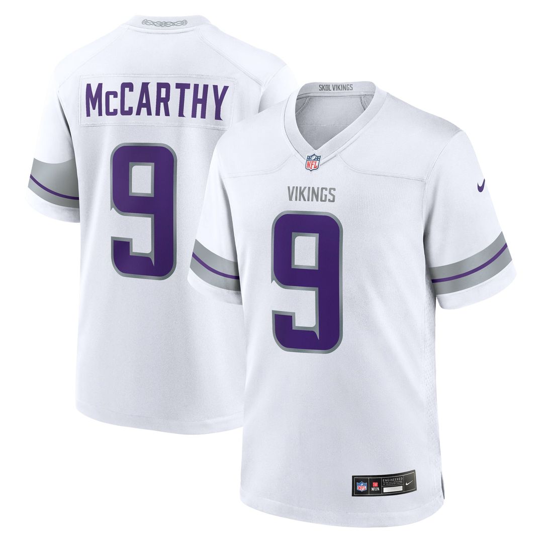 Minnesota Vikings J.J. McCarthy Nike Alternate Game Player Jersey - White