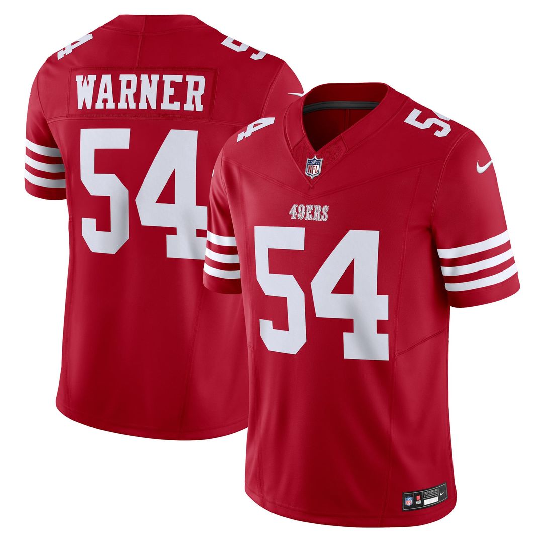 San Francisco 49ers Fred Warner Nike Vapor F.U.S.E. Limited Jersey - Scarlet