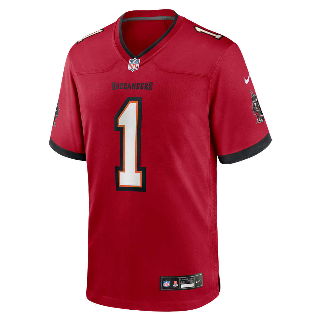 Tampa Bay Buccaneers Number 1 Groom Nike Game Jersey - Red