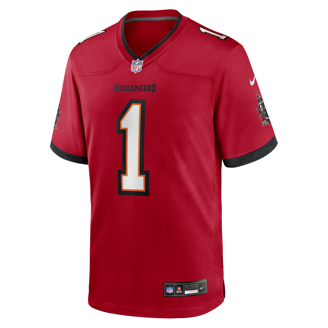 Tampa Bay Buccaneers Number 1 Groom Nike Game Jersey - Red