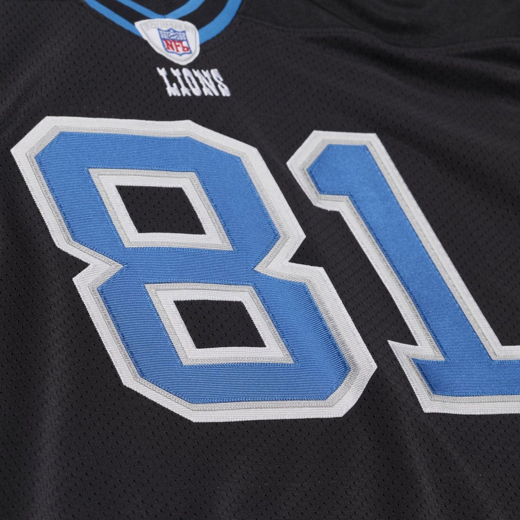 Detroit Lions Calvin Johnson Mitchell & Ness 2007 Authentic Throwback Jersey - Black