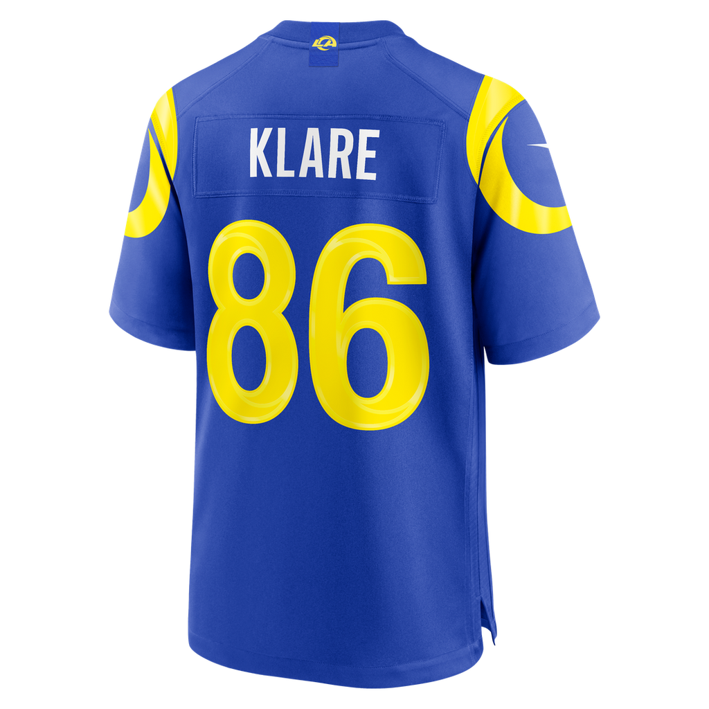Los Angeles Rams Max Klare Nike Team Game Jersey - Royal