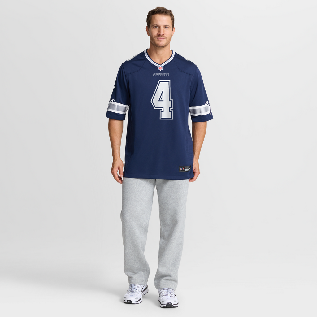 Dallas Cowboys Dak Prescott Nike Game Team Jersey - Navy