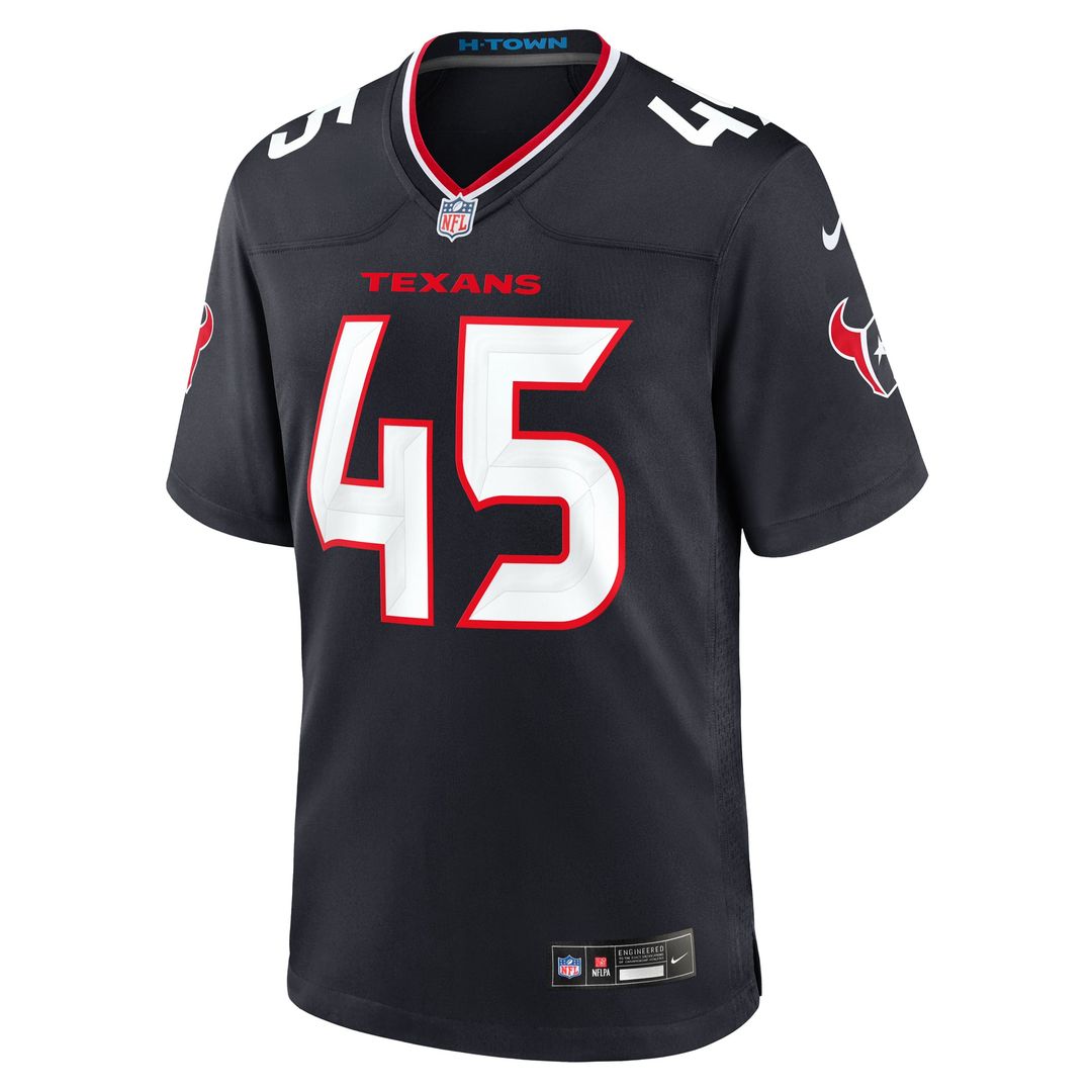 Houston Texans E.J. Speed Nike Team Game Jersey - Navy