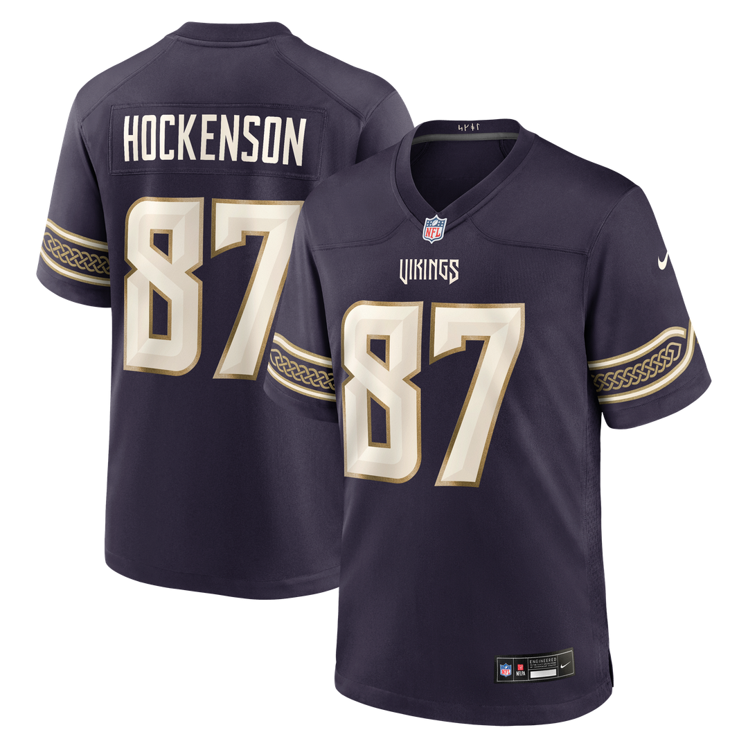 Minnesota Vikings T.J. Hockenson Nike 2026 Rivalries Collection Game Jersey - Purple