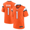 Denver Broncos Number 1 Groom Nike Game Jersey - Orange