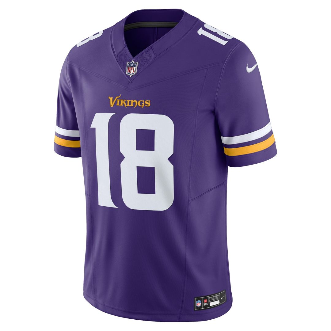 Minnesota Vikings Justin Jefferson Nike Vapor F.U.S.E. Limited Jersey - Purple
