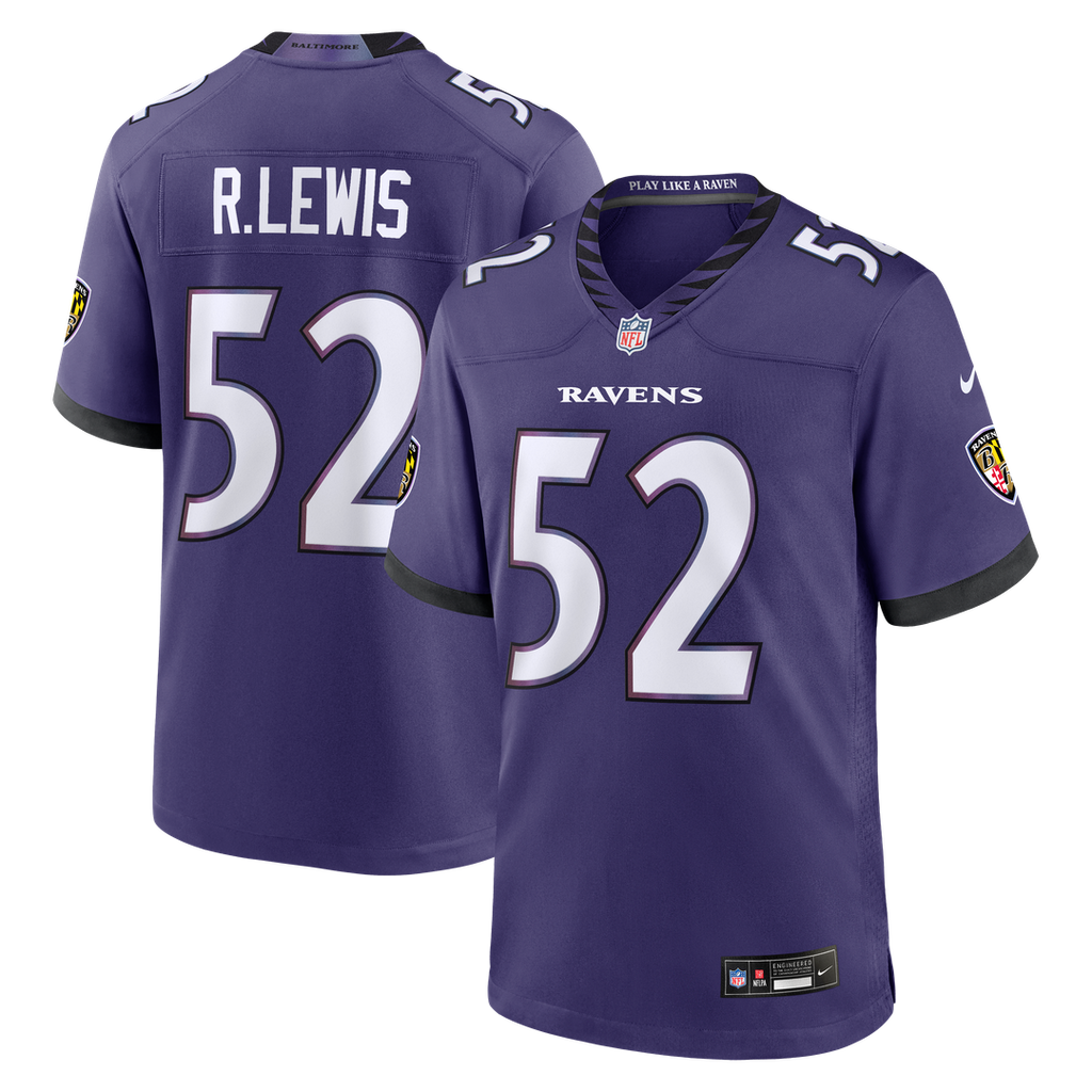 Baltimore Ravens Ray Lewis Nike Team Retired Player Game Jersey - Purple