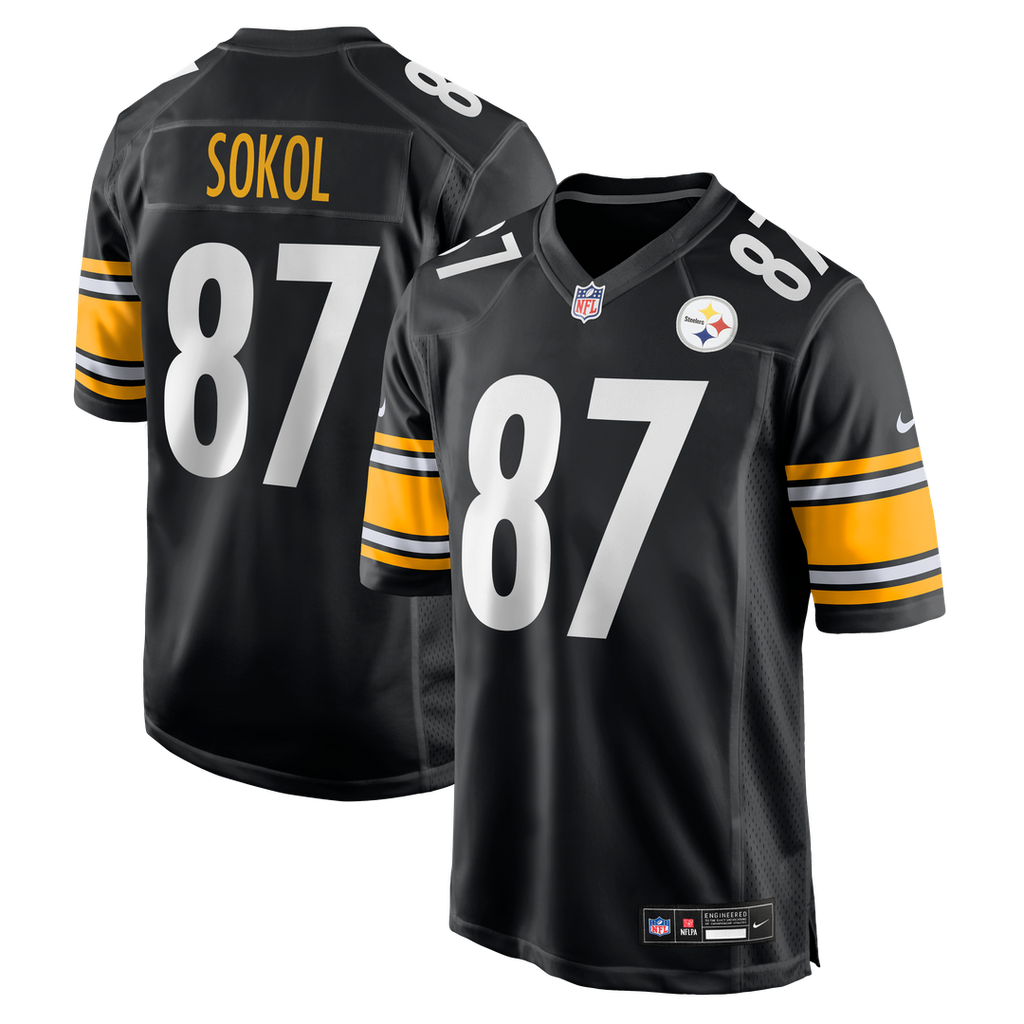 Pittsburgh Steelers Matt Sokol Nike Team Game Jersey - Black