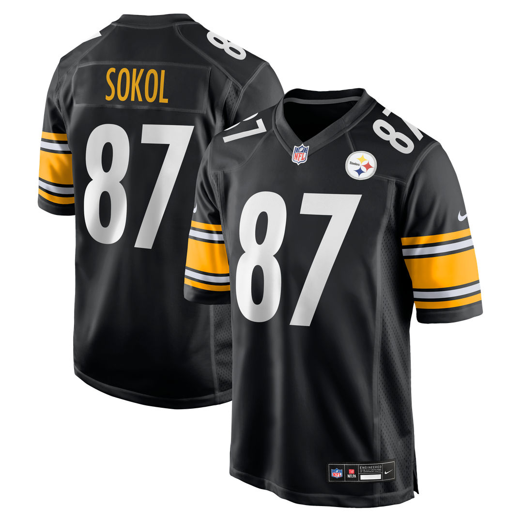 Pittsburgh Steelers Matt Sokol Nike Team Game Jersey - Black