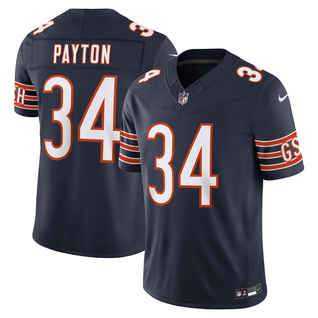 Chicago Bears Walter Payton Nike Vapor F.U.S.E. Stitched Retired Limited Jersey - Navy