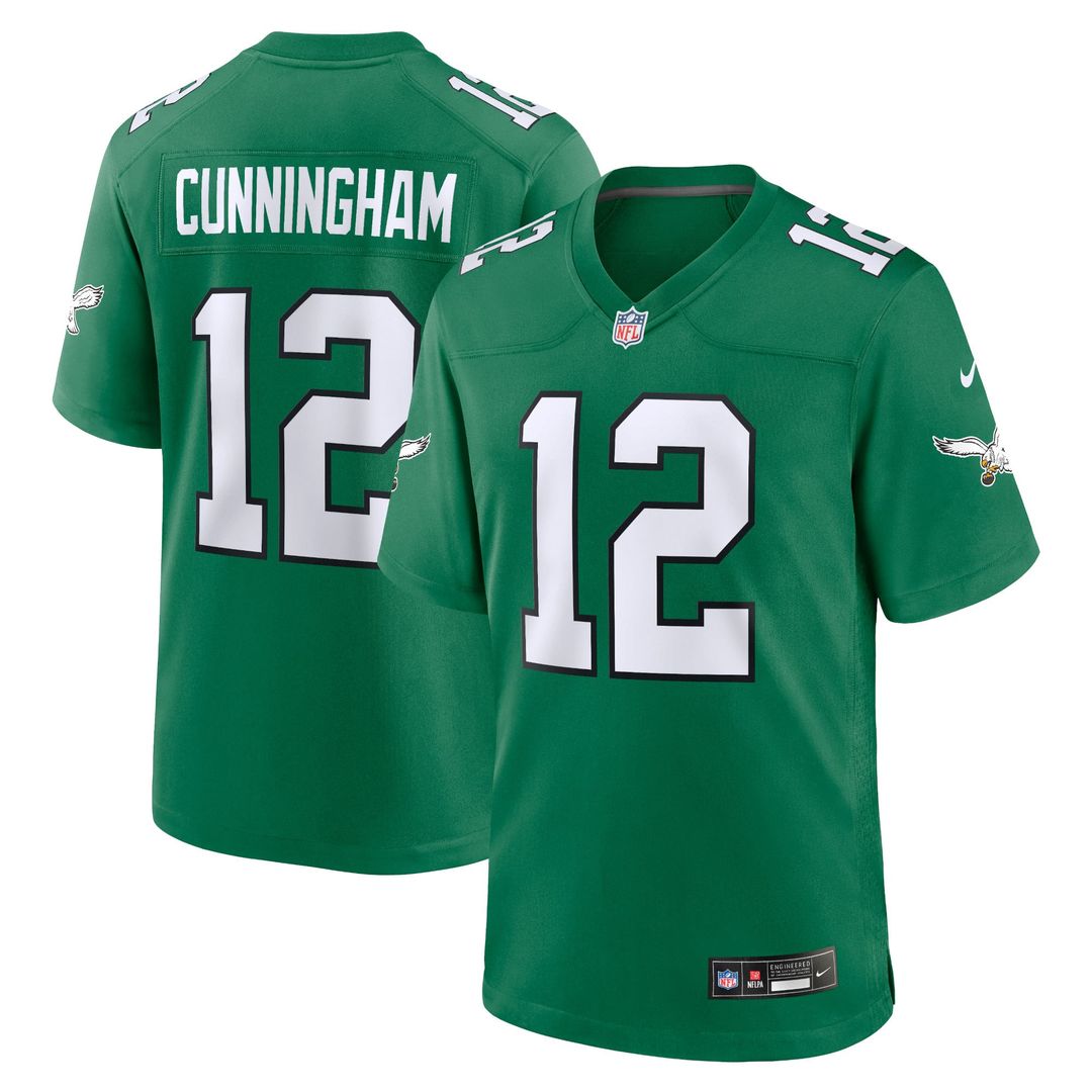 Philadelphia Eagles Randall Cunningham Nike Alternate Retired Player Game Jersey - Kelly Green