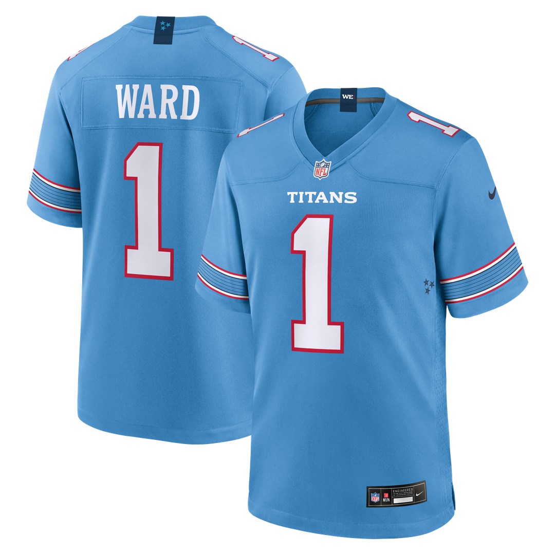 Tennessee Titans Cameron Ward Nike Game Jersey - Light Blue