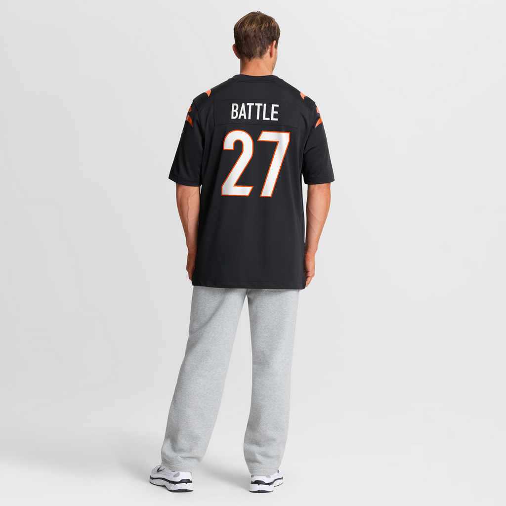 Cincinnati Bengals Jordan Battle Nike Team Game Jersey - Black