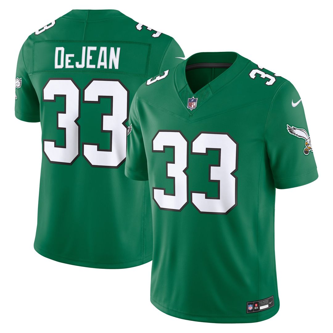 Philadelphia Eagles Cooper DeJean Nike Alternate Vapor F.U.S.E. Stitched Limited Jersey - Black
