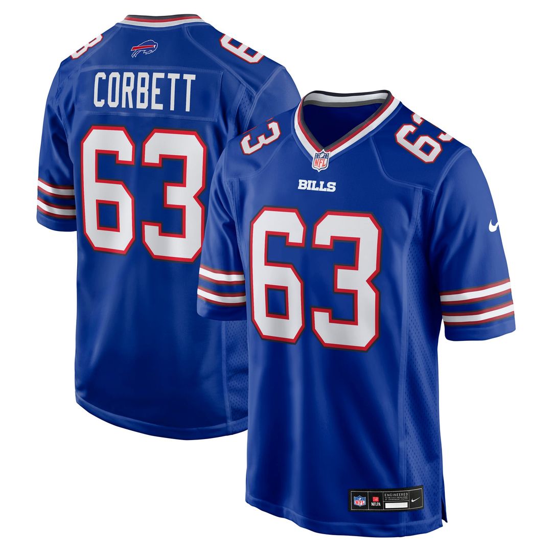 Buffalo Bills Austin Corbett Nike Team Game Jersey - Royal