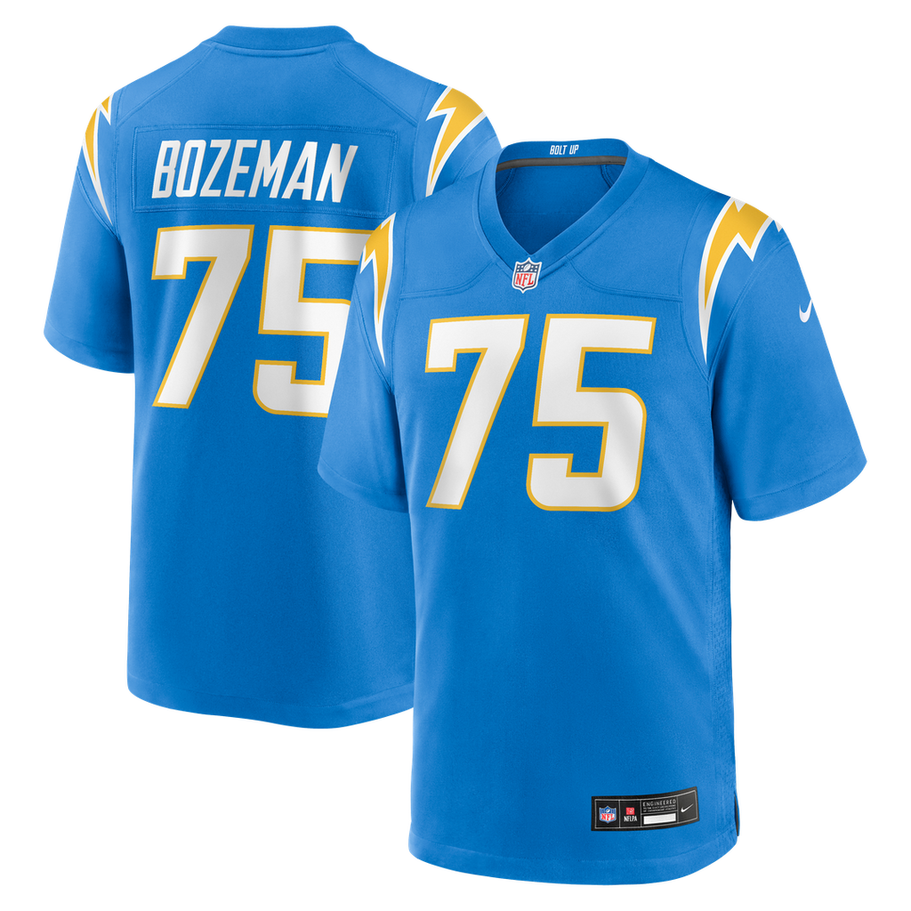 Los Angeles Chargers Bradley Bozeman Nike Game Jersey - Powder Blue