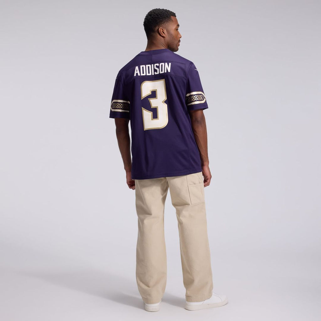 Minnesota Vikings Jordan Addison Nike 2026 Rivalries Collection Stitched Limited Jersey - Purple