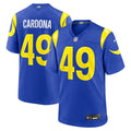 Los Angeles Rams Joe Cardona Nike Team Game Jersey - Royal
