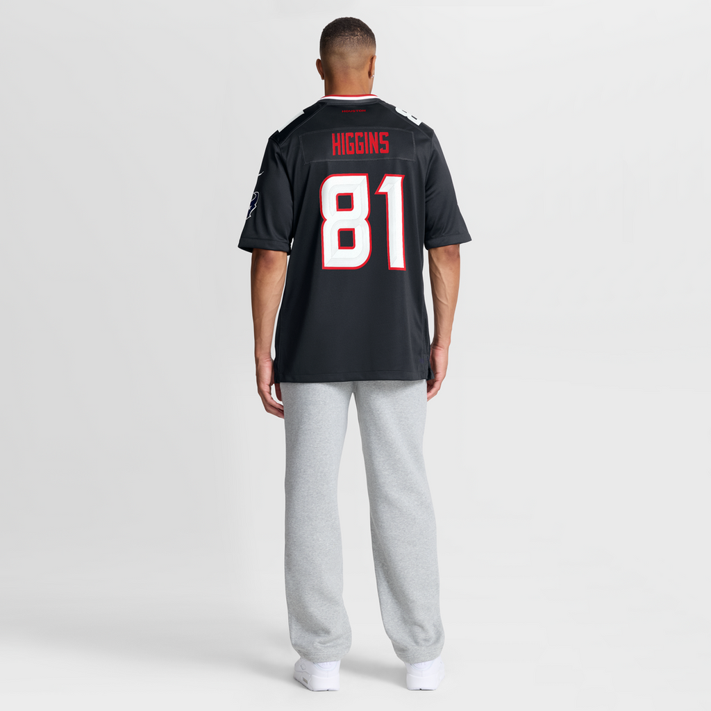 Houston Texans Jayden Higgins Nike Game Jersey - Navy