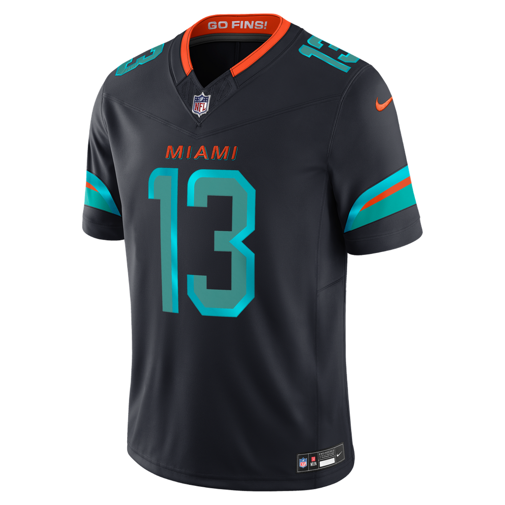 Miami Dolphins Dan Marino Nike Rivalries Collection Stitched Limited Jersey - Navy