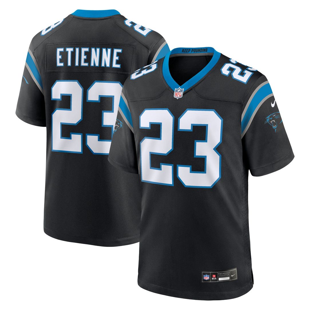 Carolina Panthers Trevor Etienne Nike Team Game Jersey - Black